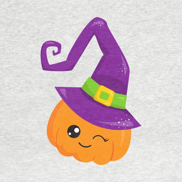 Halloween, Pumpkin, Witch Hat, Trick Or Treat by Jelena Dunčević